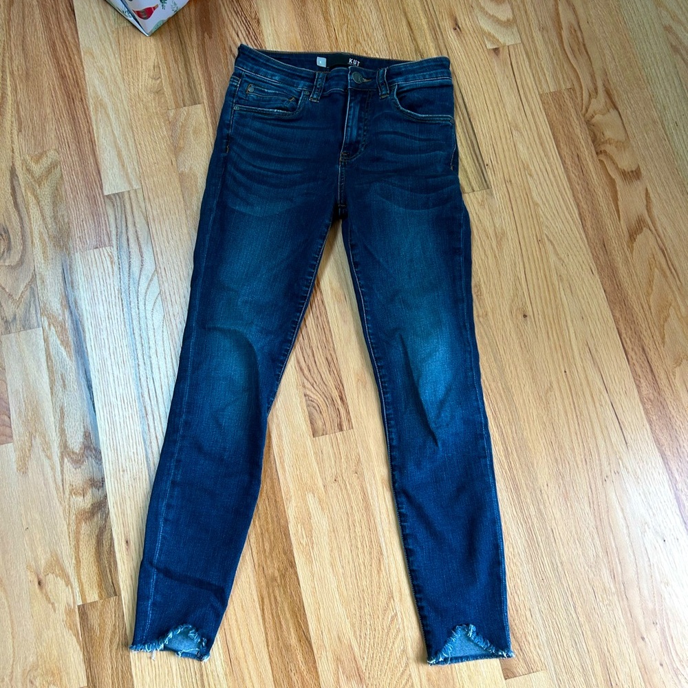 KUT from the Cloth Connie High Rise Ankle Skinny Jeans